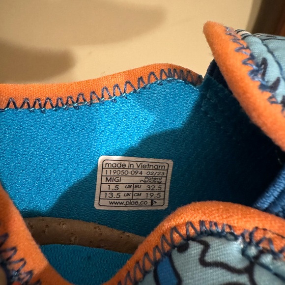 NWOT- PLAE Shoes MIGI NUCLEUS BLUE CHILL |Size Kids 1| - Picture 4 of 6